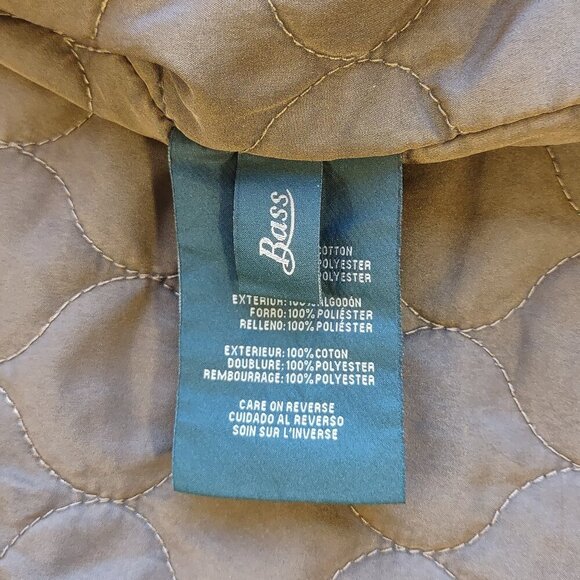 GH Bass Men Utility Field Jacket Canvas Barn Chore Coat Military Inspo Sz Small - Picture 8 of 10